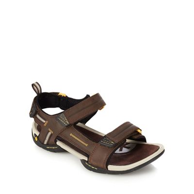 Clarks Brown double strap sandals